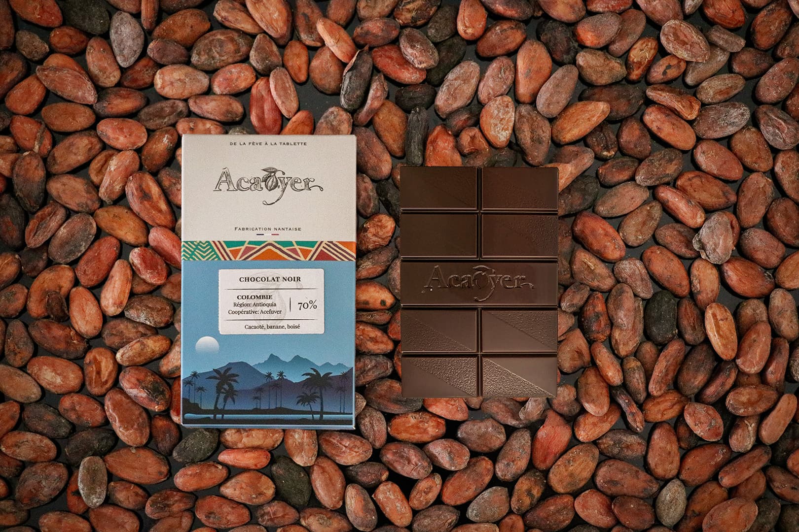 Tablette chocolat noir 70% – Colombie